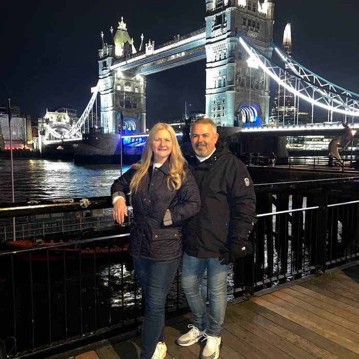 Iconic view of Tower Bridge and the Thames River in London, England